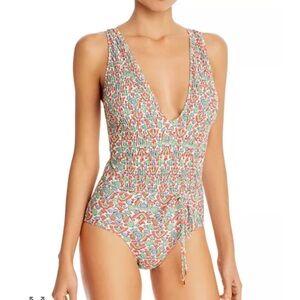 Tory Burch Multicolor Floral One Piece Swimsuit